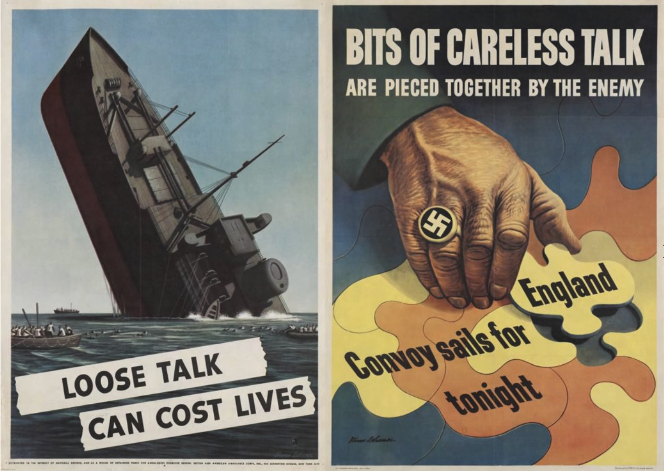 WW2 Era OPSEC Poster